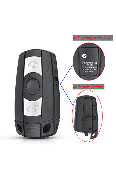 Choice3 No Battery Holade KEYYOU Remote 3 Butt Car Key Shell Case Smart Blade...