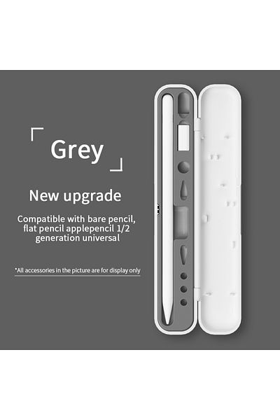 Choice علبة رمادية لقلم Apple Pencil Pro 2 1 غطاء لقلم Apple Pencil الجيل الثالث من الجيل الثاني من الجيل الأول