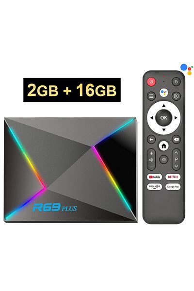 Choice AU Plug 2GB 16GB R69 Plus Voice Control TV Box Ultra HD 8K Allwinner H728 Octa Core Support Netflix