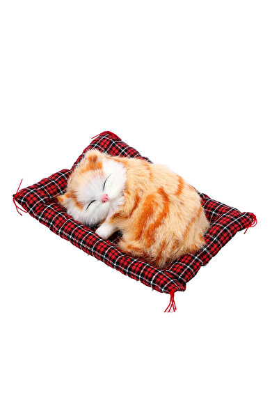 Choice دمية قطط صفراء جميلة من القطيفة لعبة ديكور منزلي زينة سيارات محاكاة لطيفة للنوم