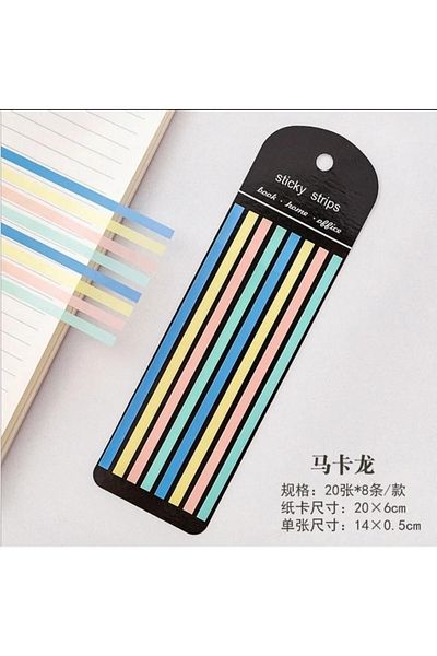 zuixua New Generation Stripe Transparent Postit Pastel Colors