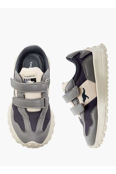 Kangaroos Boys' Panelled Sneakers with Hook and Loop Closure