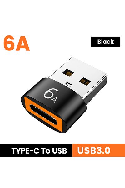 Choice usb to type-c black NNBILI 6A Type C To USB 3.0 OTG Adapter USB C Female To USB Male Converter For M