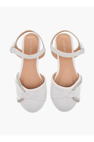 Flora Bella by Shoexpress Flora Bella Embellished Strap Sandals with Hook and Loop Closure