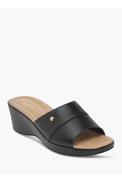 Flora Bella by Shoexpress Flora Bella Slip-On Sandals with Wedge Heel