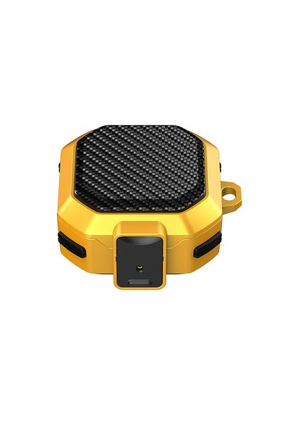 Choice Yellow Carbon Fiber Switch Lock Earphone Case For Samsung Galaxy Buds 2 Pro FE Live Cover Full Prote