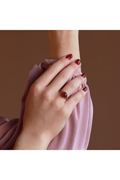 Necati Gün Akik Taşlı EL İşi Otantik 925 Ayar Gümüş Yüzük