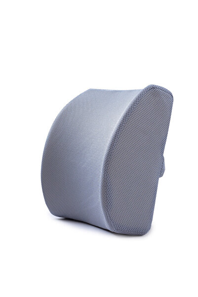 Choice Gray Car Lumbar Support Cushion Memory Foam Waist Pillow 3 Color Auto ...