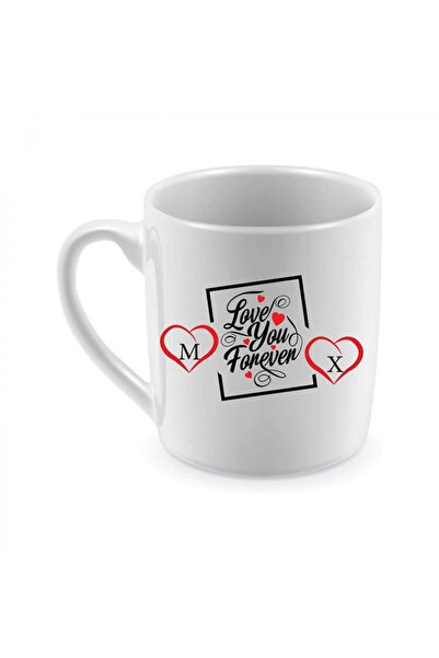 Be Care A double-sided tea mug with the letters M & X in English and You Are ...