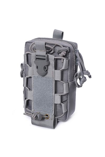 Choice Gray Molle EDC Pouch Water Bottle Canteen Kettle Carrier Outdoor Sports Phone Holder Camping Hiking