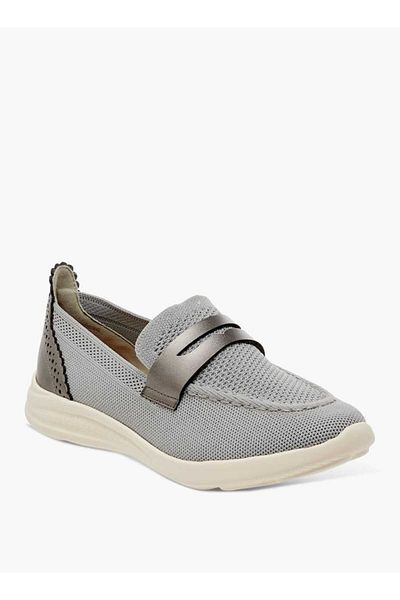 Flora Bella by Shoexpress Flora Bella Textured Slip-On Loafers with Cutout Detail