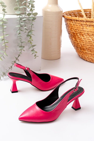 marinarosse Kadin Harmony Fuşya Topuklu Ayakkabı Şampanya Topuk