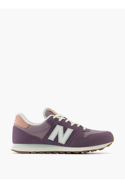 New Balance Women's Logo Detail Sneakers with Lace-Up Closure - 500