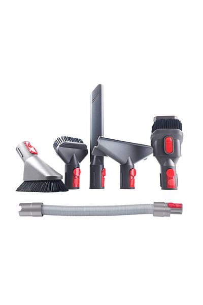 Choice 6PCS Flat Suction Nozzle Head For Dyson V7 V8 V10 V11 V12 V15 Vacuum Cleaner Mattress Brush Head Rou