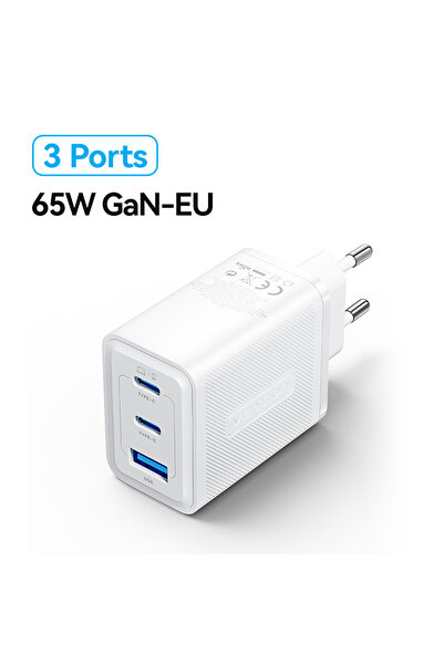 Choice1 65W GaN White Vention 65W GaN Charger Quick Charge 4.0 3.0 Type C PD ...