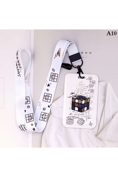 Choice A10 Ins Couple Models Cute Transparent Lanyard Card Holder Holder Student Credential For Pass Card C