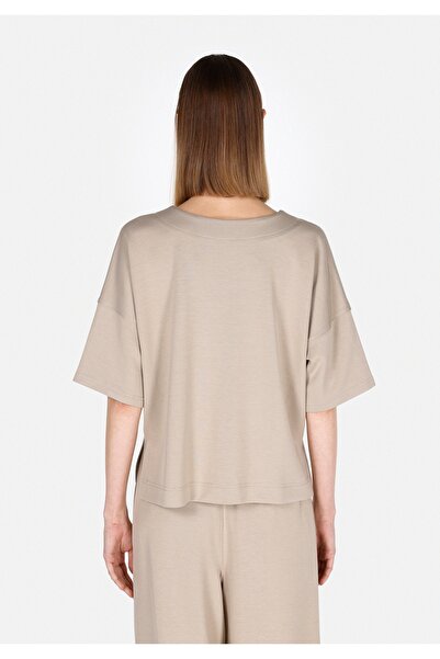 Colin's Γυναικείο μπλουζάκι Comfort Fit μπεζ κοντομάνικο