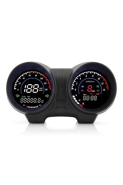 Choice B Motorcycle Rpm Meter Speedometer Digital Dashboard Tachometer Odometer Fuel Meter Voltmeter For T.