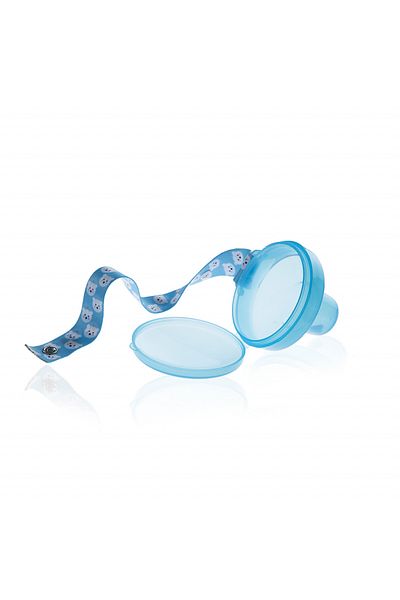 Babyjem Cutiuta pentru suzeta cu lantisor BabyJem Culoare: Bleu