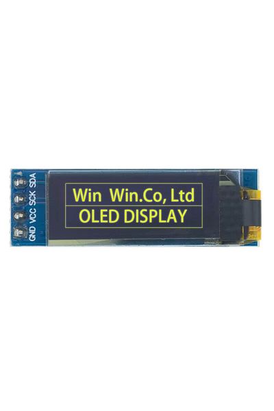 Choice Yellow 1pcs 0.91 inch OLED module 0.91" white/blue OLED 128X32 OLED LCD LED Display Module 0.91" II