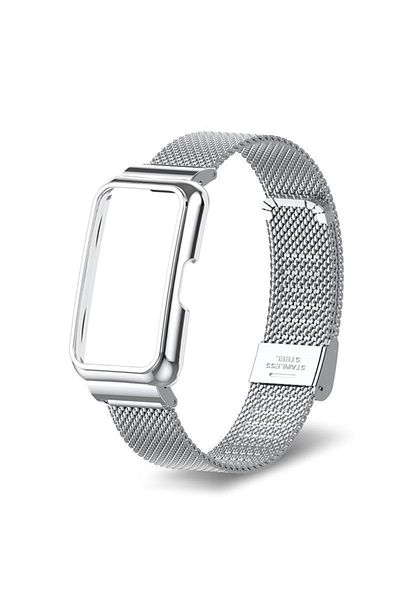Choice silver Metal Strap+Case for Huawei Band 9/10 Bracelet Case Protector Watchband for Huawei Band 10 8