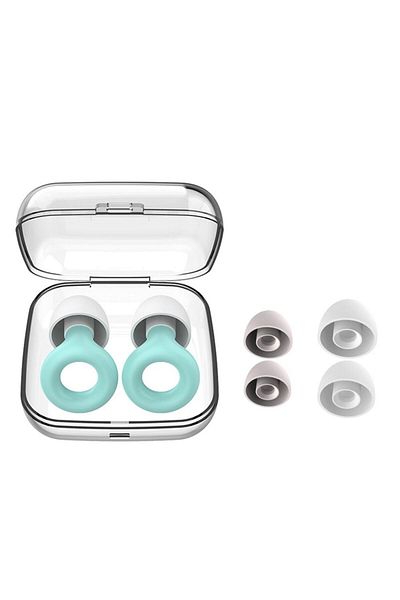 Choice Blue Silicone Earplugs for Swimming Sleep Noise Cancel Noise Reduction-Soundproof Reduce Disturbance