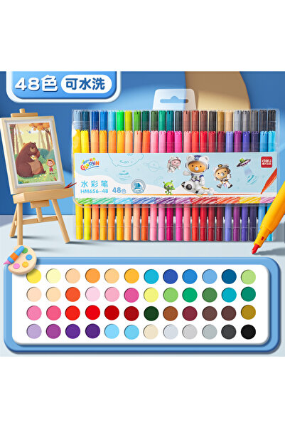 Choice مجموعة أقلام تحديد قابلة للغسل HM656-48 لونًا للأطفال، 12/24/36/48 قلم...