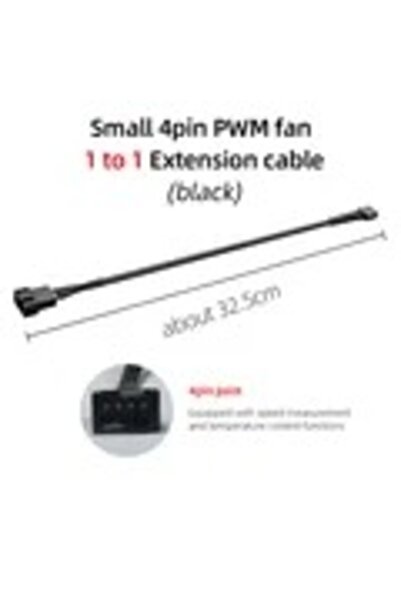Choice كابل مقسم مروحة PWM رباعي الأطراف من TEUCER بطول 29 سم، 1 إلى 1-Bk، مب...