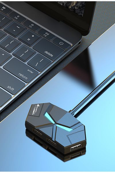 Choice 4 Ports-Black-1.2M 0.6CM/1.2M HUB 7-port Compatible USB2.0 Expansion Splitter Laptop Connect Hard Dr