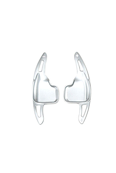 Cherk زوج فضي من ذراع تغيير السرعات لعجلة القيادة للسيارة من الألومنيوم لسيار...