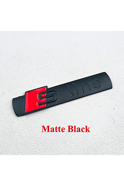 Choice Matte Black 1pc 3D Metal Sline Logo S Line Emblem Car Fender Side Badg...