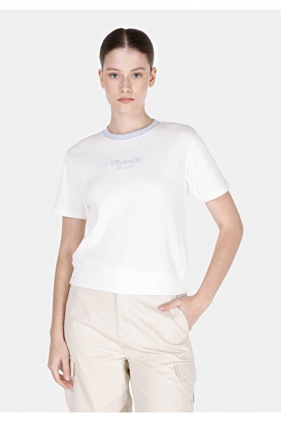 Colin's Γυναικείο λευκό μπλουζάκι Regular Fit