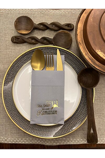 kidspartim نسيج رمادي فضي مرصع بالنجوم، مريلة جيب مرحبًا بكم في المدينة، رمضان