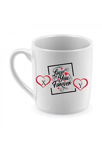 Be Care A double-sided tea mug with the letters X & Y in English and the word...