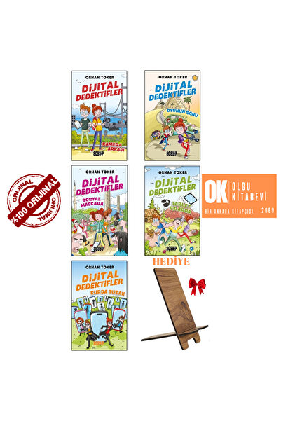Acayip Kitaplar Dijital Dedektifler /5 kitap set - Orhan Toker ( TELEFON TUTU...