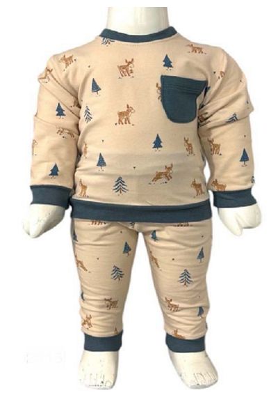Aziz Bebe Cute Deer Patterned 2-Piece Baby Set for 3 Months to 36 Months