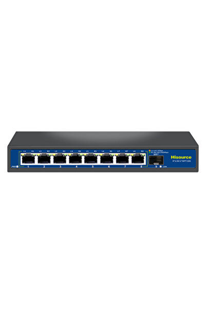 Choice Hi-K0801WS US plug Hisource 4 8 Port 2.5G Ethernet Switch None POE Net...