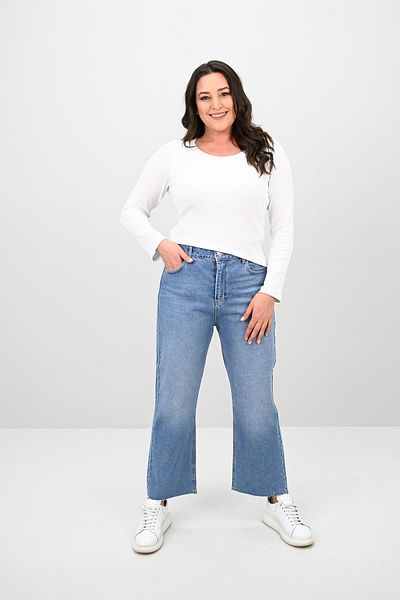 Koza Butik Jean Mom cu talie înaltă pentru femei 4418-25 DPL-968