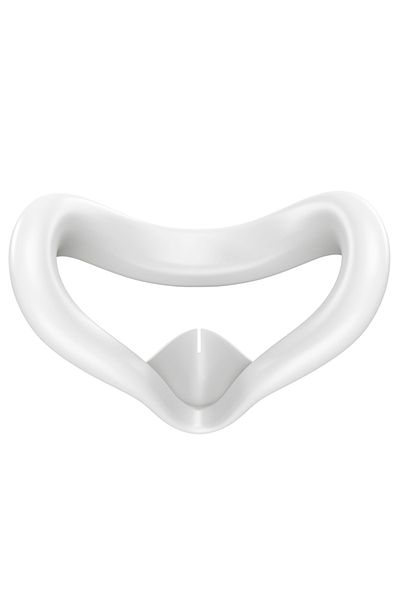 Choice white VR Silicone Face Pad Cover for Meta Quest 3S , Meta Quest 3S Accessories VR Face Cushion Pad M