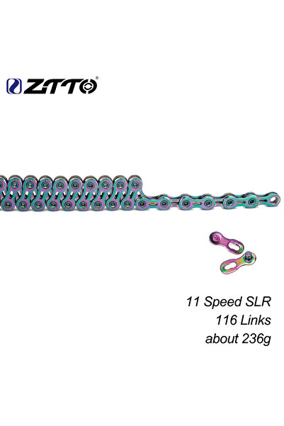 ZTTO سلسلة ملونة للدراجات الجبلية SLR مقاس 11 ثانية، سلسلة سرعة عالمية عالية ...