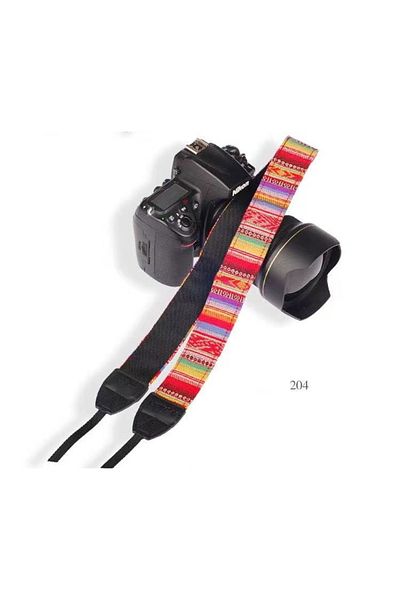 XMSJ 204 Portable Camera Strap Adjustable Cotton Leather Camera Shoulder Neck Strap Belt For Sony/ Nikon