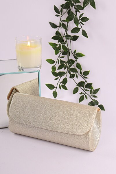 WMİLANO Geantă de mână elegantă din material cu sclipici pentru seară, nuntă ...