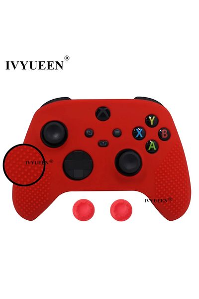 Choice Red Ivyueen Mixcolor Protective Silicone Skin For Xbox Series S X Xss Xsx Controller Thumbstick Grip