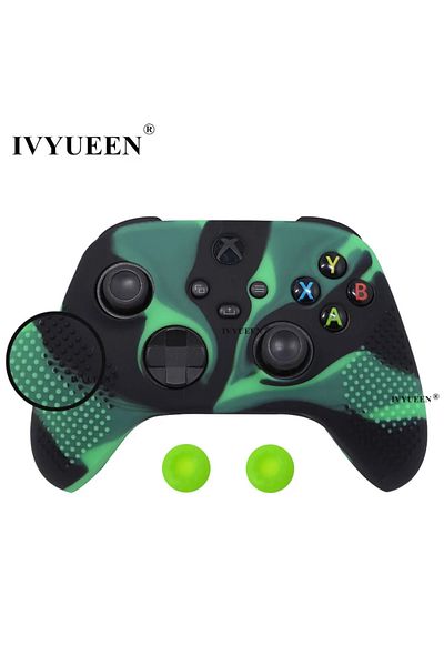 Choice Black Green Ivyueen Mixcolor Protective Silicone Skin For Xbox Series S X Xss Xsx Controller Thumbst