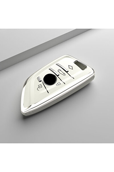 Choice1 SE BM01 White Soft TPU Car Remote Key Case Cover Shell for BMW X1 X3 ...