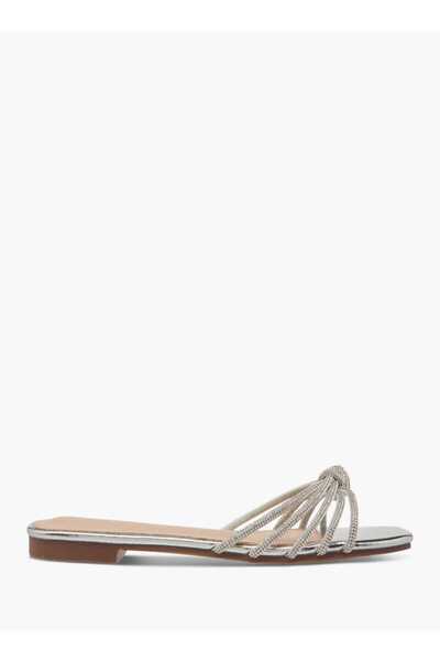 Flora Bella by Shoexpress Flora Bella Embellished Slip-On Flat Sandals