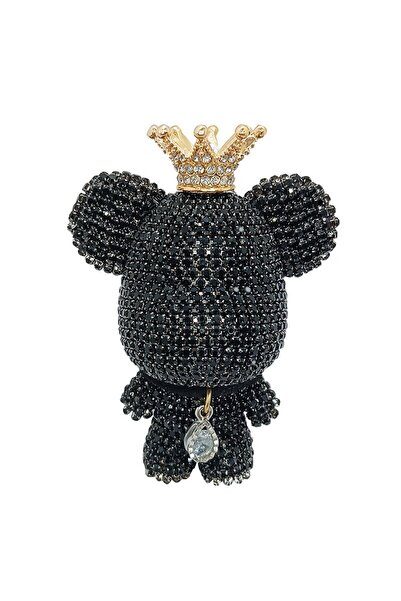 Choice1 Black Creative Crown Diamond Cute Bear Car Fragrance Perfume Clip Air...