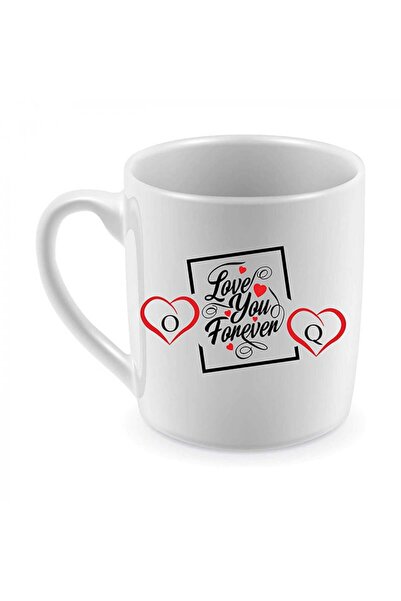 Be Care A double-sided tea mug with the letters Q&Q in English and May you al...