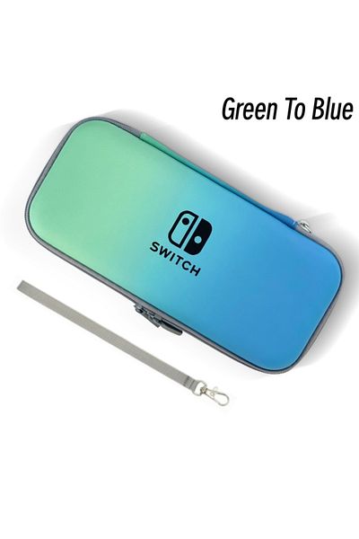 Choice Green To Blue Gradient Color Protective Carrying Case For Ns Switch For Switch Oled Storage Bag Port