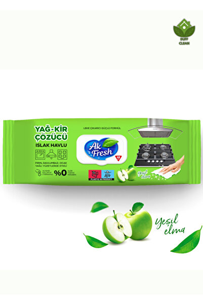DUFF CLEAN Υγρές πετσέτες ELMA Ak Fresh 48 τεμαχίων που αφαιρούν λάδια και βρώμικα απορρίμματα